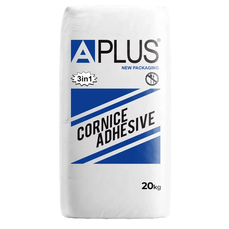 Produk APLUS berupa cornice adhesive dan compound gypsum
